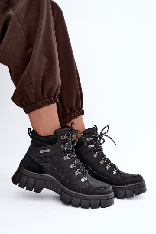geïsoleerde damesschoenen Lee Cooper LCJ-26-31-4580 in zwart