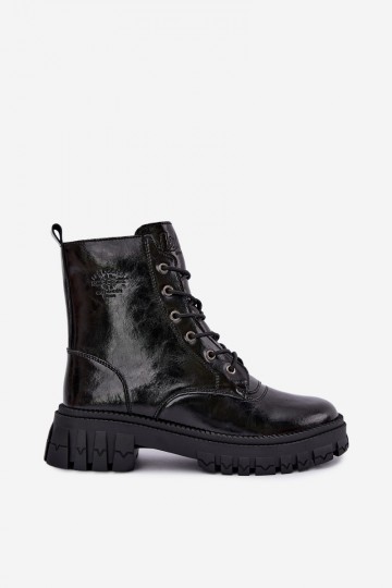 geïsoleerde werk enkellaarsjes Lee Cooper LCJ-26-16-4696 in zwart 2