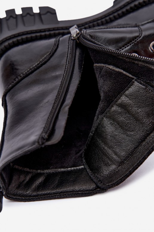 geïsoleerde werk enkellaarsjes Lee Cooper LCJ-26-16-4696 in zwart