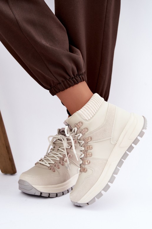 geïsoleerde damesschoenen Lee Cooper LCJ-26-03-4525 in grijs