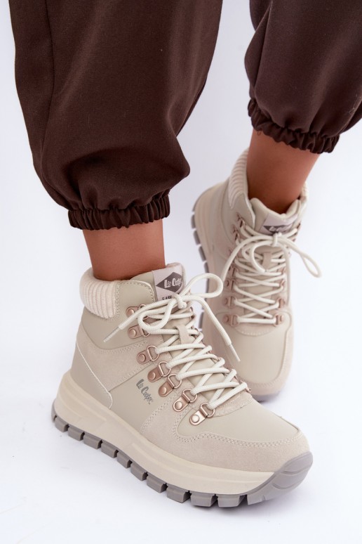 geïsoleerde damesschoenen Lee Cooper LCJ-26-03-4525 in grijs