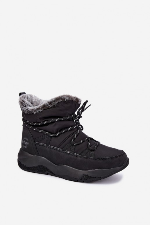 instap sneeuwlaarzen met stijlvolle details Lee Cooper LCJ-24-03-3063 in zwarte kleur