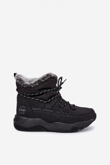 instap sneeuwlaarzen met stijlvolle details Lee Cooper LCJ-24-03-3063 in zwarte kleur 2