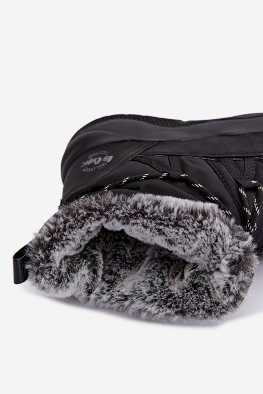 instap sneeuwlaarzen met stijlvolle details Lee Cooper LCJ-24-03-3063 in zwarte kleur
