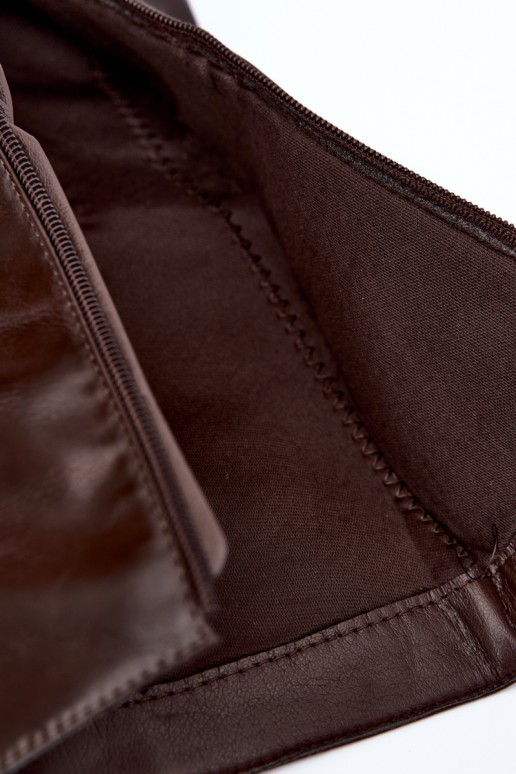 hoge laarzen met veterschaft en decoratieve veters in chocoladekleur Pamina
