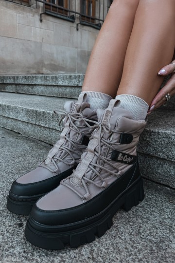 Beige dames sneeuwlaarzen Lee Cooper LCJ-24-47-3143 2