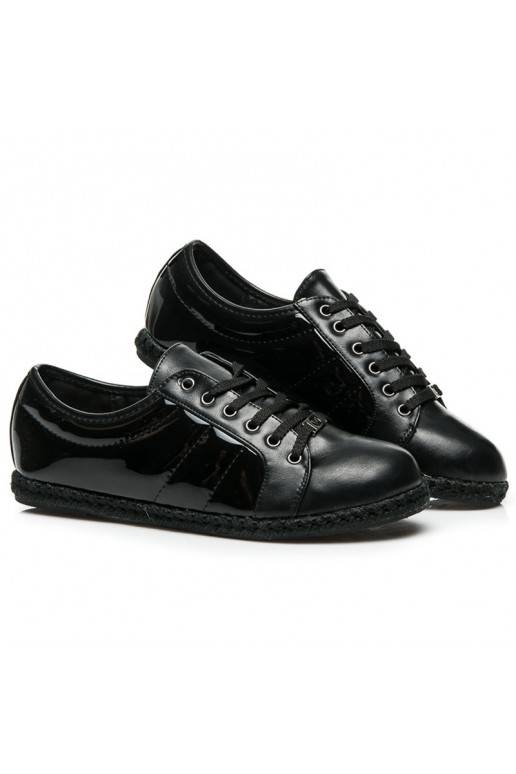 Gelakte sneakers met espadrillezool Q53-1B VICES - 5