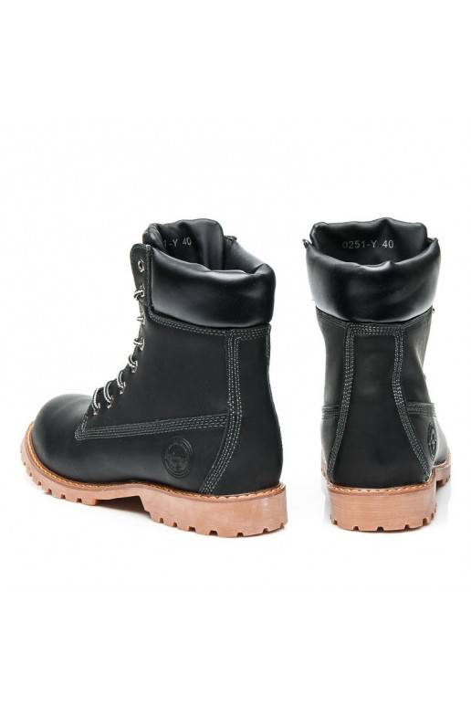 Stijlvolle zwarte laarzen 0251B / S3-46P  - 3