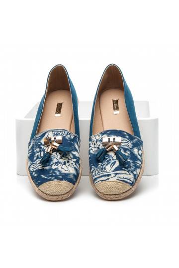 Espadrilles "Jeans Blauw Suede" BL22-520BL  - 5 2