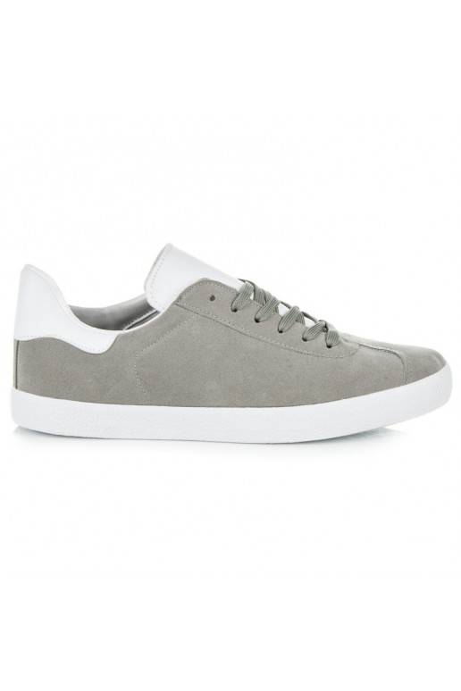 Heren grijze en witte casual schoenen 85-158G