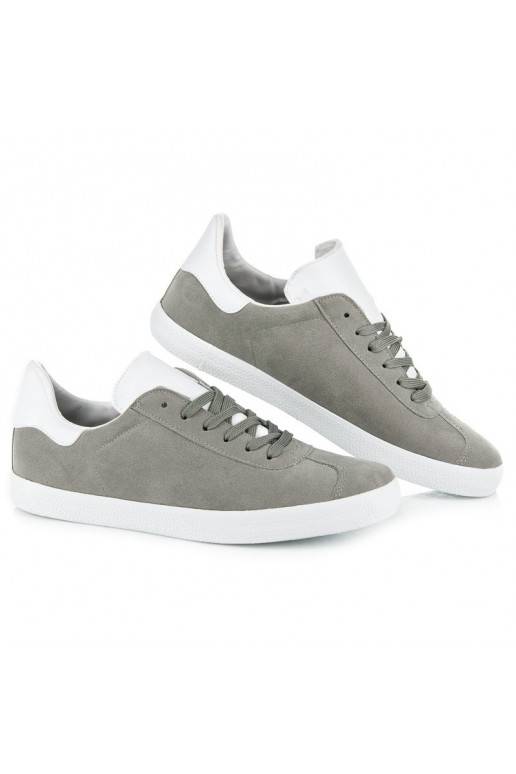 Vrijetijdsschoenen voor heren in grijze en witte kleuren 85-158G  - 2