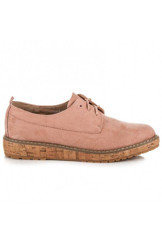 VICES roze enkellaarzen met kurkzolen 7152-20P  - 3 VICES roze enkellaarzen met kurkzolen 7152-20P  - 3