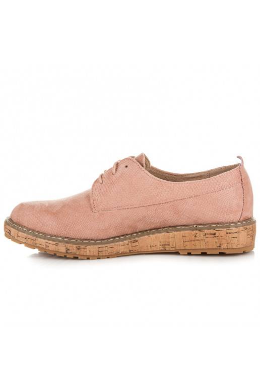 Roze halfschoenen VICES met kurken zolen 7152-20P