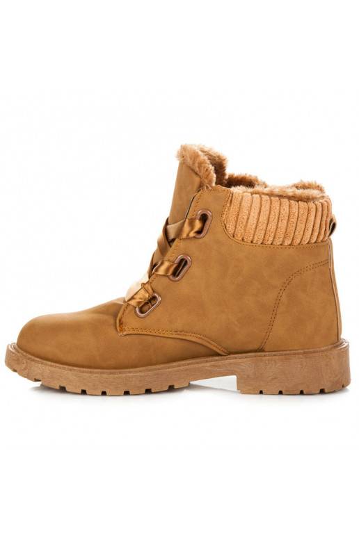 Bruine laarzen met satijnen laarzen  - 5