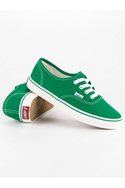 Groene dames vrijetijdsschoenen Andy Z A8865GR  - 1 Groene dames vrijetijdsschoenen Andy Z A8865GR  - 1