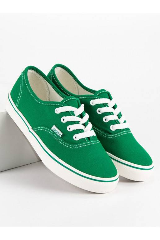 Groene dames vrijetijdsschoenen Andy Z A8865GR  - 2 Groene dames vrijetijdsschoenen Andy Z A8865GR  - 2