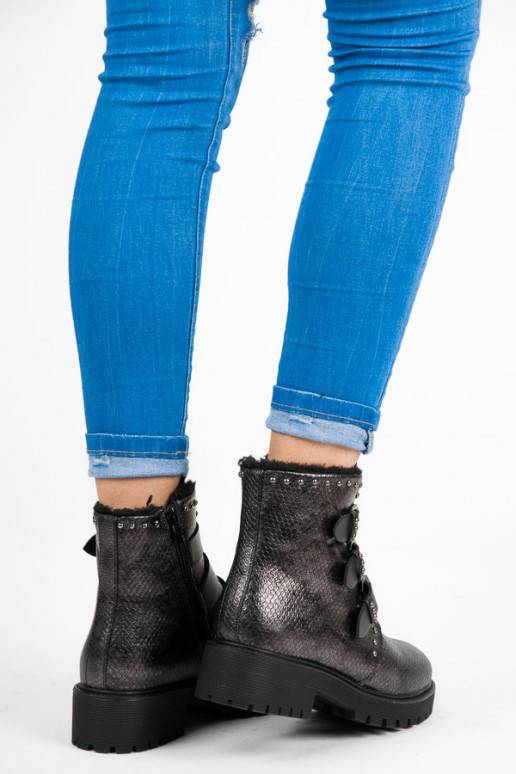 Stijlvolle verwarmde laarzen van Betler met gespen JT39-2BR  - 3 Stijlvolle verwarmde laarzen van Betler met gespen JT39-2BR  - 3