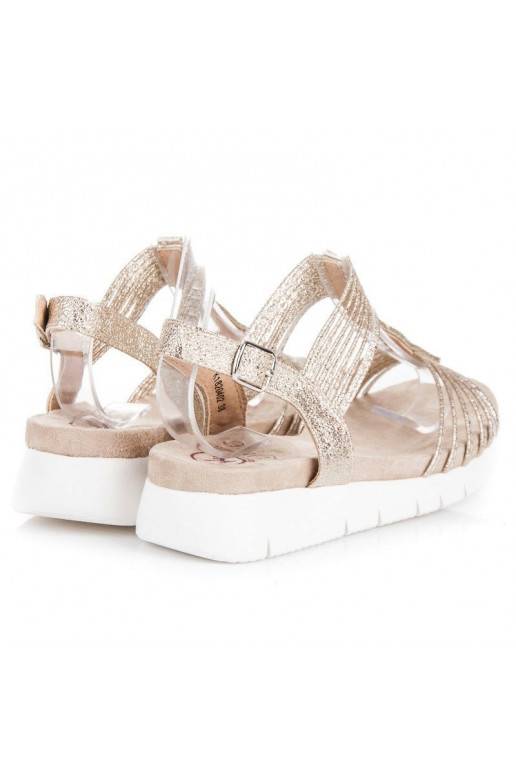 sandalen met glanzende oogjes K1820402OR  - 3 sandalen met glanzende oogjes K1820402OR  - 3