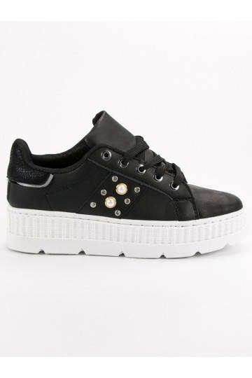 Zwarte platformschoenen  - 1 2