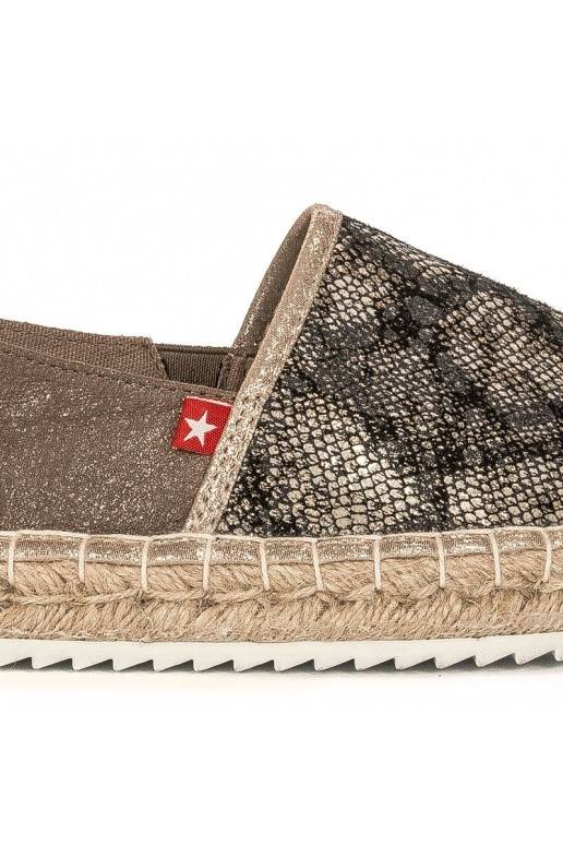 Espadrilles in goudkleur Big Star BAT_FF274A515 GOLD Big Star - 2 Espadrilles in goudkleur Big Star BAT_FF274A515 GOLD Big Star - 2