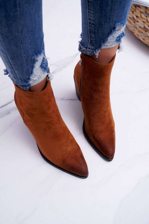 Laarzen met hakken gemaakt van bruin suède Niki BAT_RV9524 CAMEL Moow - 5 Laarzen met hakken gemaakt van bruin suède Niki BAT_RV9524 CAMEL Moow - 5