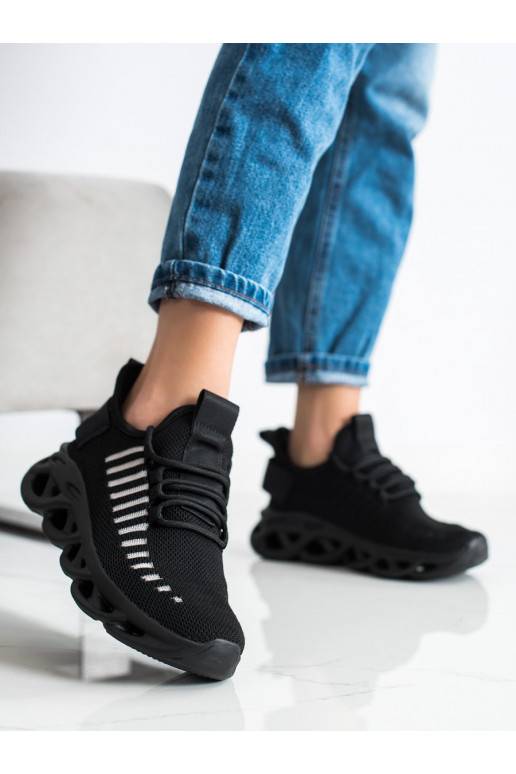 Zwarte sneakers model schoenen FASHION