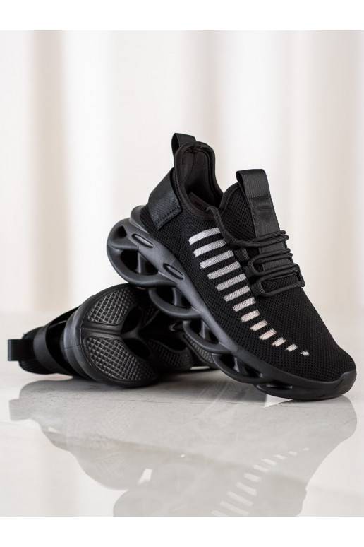 Zwarte sneakers model schoenen FASHION