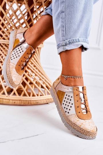 Gele eco leren schoenen
