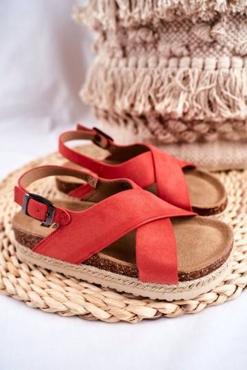 Kindersandalen koraalkleur 2