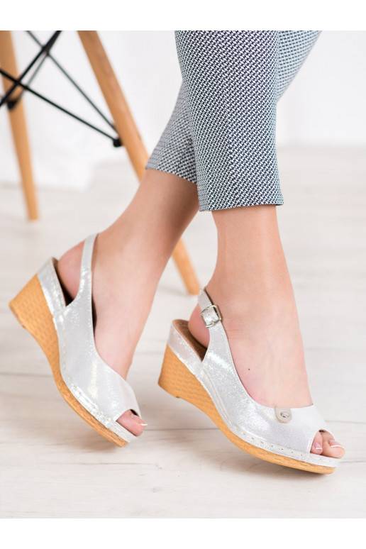 Sandalen met glitterplatform Sandalen met glitterplatform