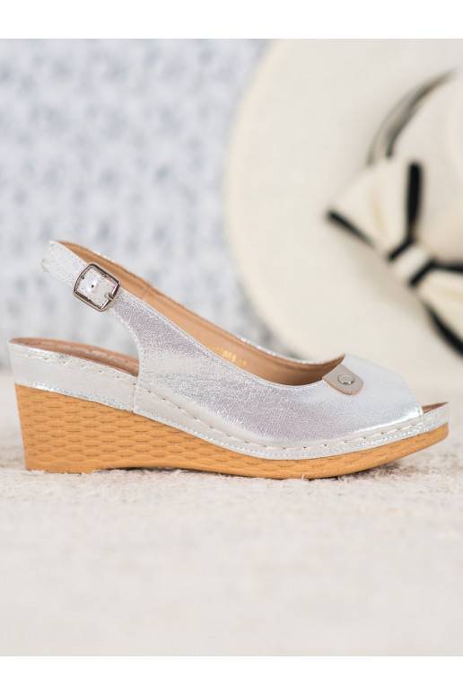 Sandalen met glitterplatform Sandalen met glitterplatform