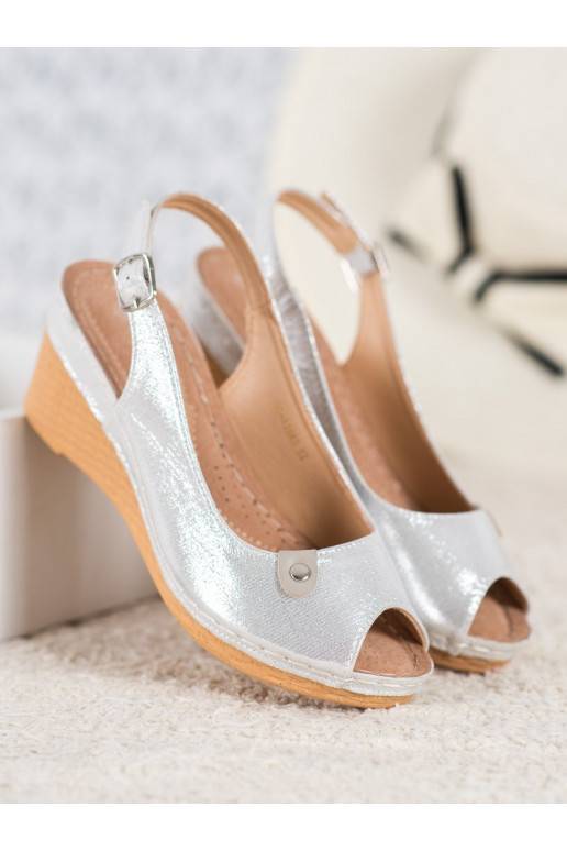 Sandalen met glitterplatform Sandalen met glitterplatform