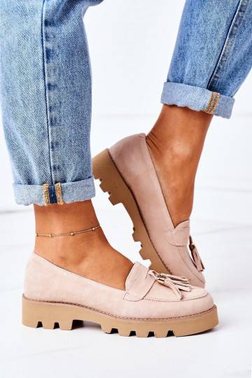 Suède mocassins in...