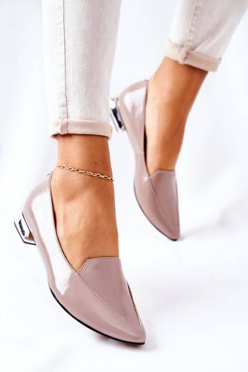 Mocassins met zilveren...