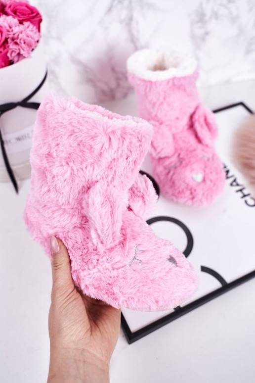 Warme kinderslofjes in de roze kleur... Warme kinderslofjes in de roze kleur...