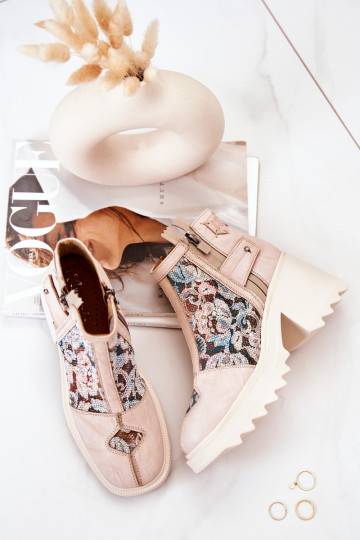 Beige laarzen