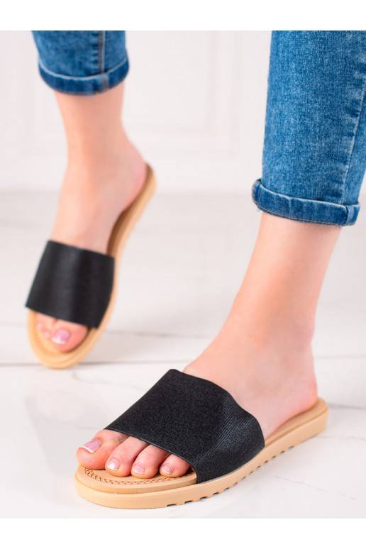 Pantoffels met glans