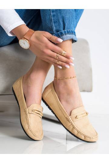 Comfortabele beige mocassins 2