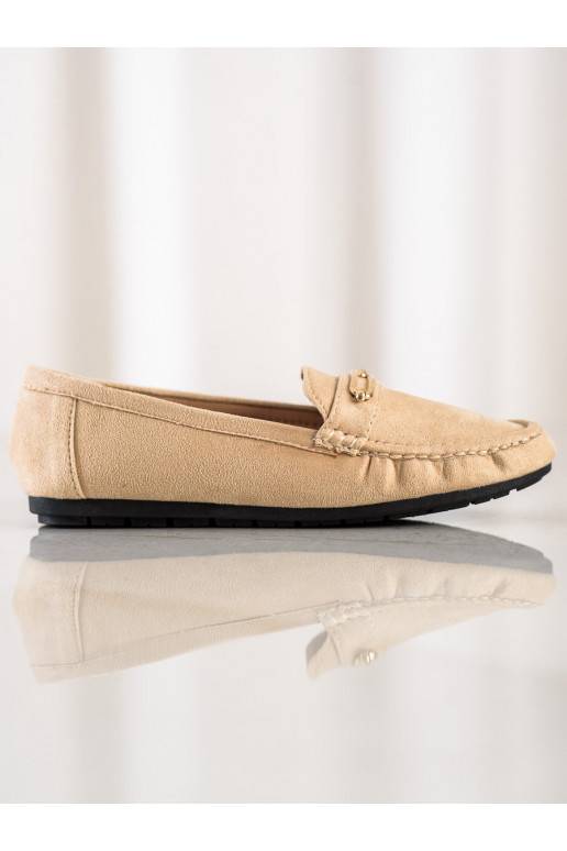Comfortabele beige mocassins