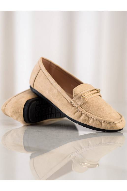 Comfortabele beige mocassins