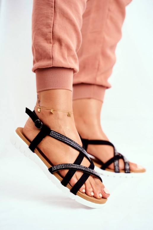 Damessandalen Lu Boo met fonkelende...