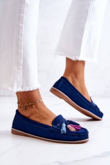 Mocassins met franjes in...
