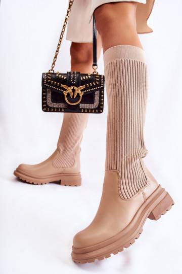 Beige Allys gestreepte... 2