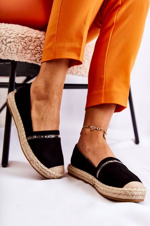 Zwarte Cersei Espadrilles van een... Zwarte Cersei Espadrilles van een...