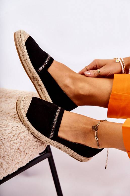 Zwarte Cersei Espadrilles van een... Zwarte Cersei Espadrilles van een...