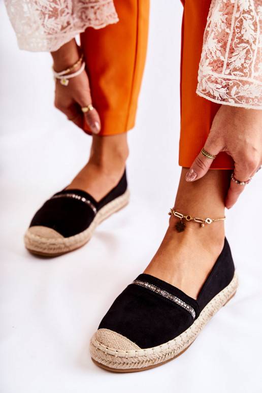 Zwarte Cersei Espadrilles van een... Zwarte Cersei Espadrilles van een...