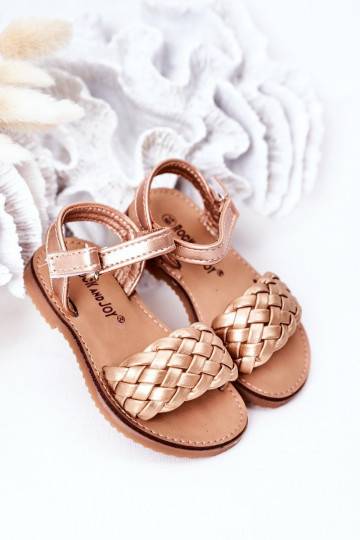 Sandalen voor kinderen in rosé goud Bailly 2