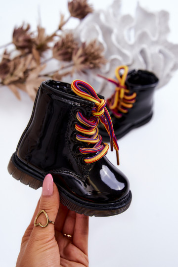 Kinderlaarzen met lakeffect...