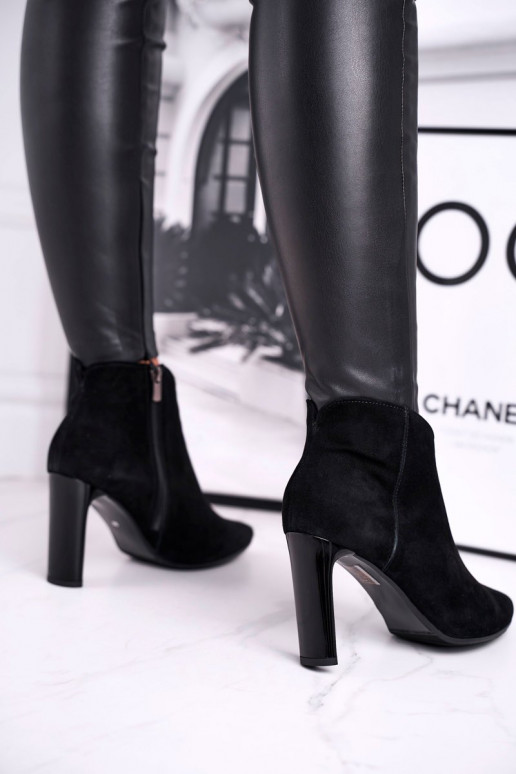 Laarzen met hak Laura Messi zwart Laarzen met hak Laura Messi zwart