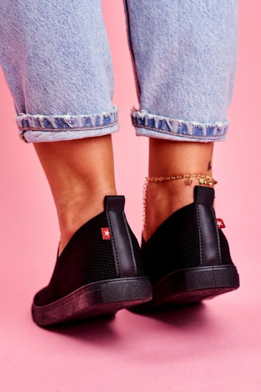 Sneakers Instapper zwart kleur Big Star Sneakers Instapper zwart kleur Big Star